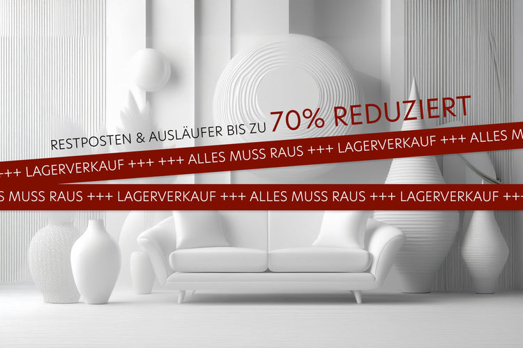 Lagerverkauf & Restposten reduziert bis zu 70%