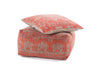 Rot / Taupe / Hocker: 80cm x 80cm x 40cm / Kissen: 80cm x 80cm