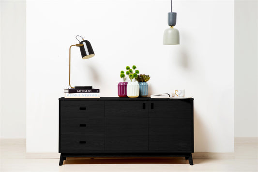 Tischlampe Caroline 387 Schwarz