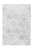 Weiß / Grau / 80cm x 150cm