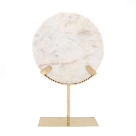 Skulptur Ajnur 1087 Gold / Weiß