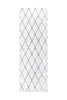 Weiß / Anthrazit / 80cm x 250cm