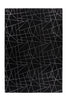 Schwarz / Silber / 120cm x 170cm
