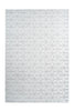 Weiß / Graublau / 120cm x 160cm