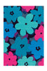 Multi / Blau Flowers / 140cm x 200cm