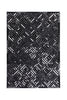 Schwarz / Silber / 120cm x 170cm