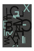 Grau / Schwarz / 140cm x 200cm