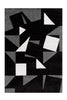 Schwarz / Weiß / Grau / 140cm x 200cm