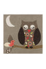 Multi Owl / 130cm x 130cm ECKIG