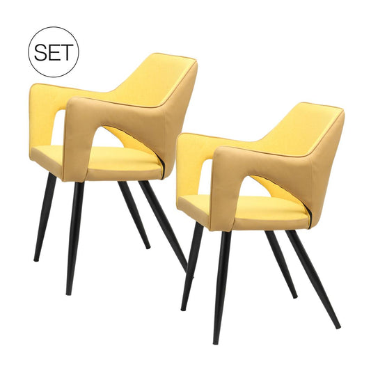 Stuhl Palina 110 2er-Set Gelb