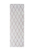 Weiß / Taupe / 80cm x 250cm