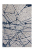 Grau / Blau / 140cm x 200cm