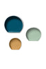 Petrol / Hellgrau / Gold / ca. 12cm (L/T) x 27/31,5/39,5cm (B) x 26/30/37,5cm (H)