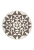 Creme / Taupe / 120cm RUND